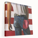 Retro Wall Art – Bruce Springsteen Born in the USA Canvas Print