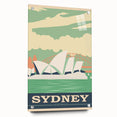 Sydney Retro Travel Poster | Vintage Opera House & Harbour Bridge Print