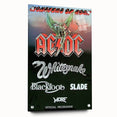 Retro Rock Band Poster – AC/DC, Whitesnake & More Wall Art