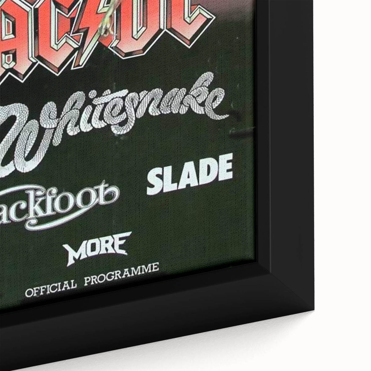 Retro Rock Band Poster – AC/DC, Whitesnake & More Wall Art