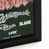 Retro Rock Band Poster – AC/DC, Whitesnake & More Wall Art