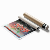 Retro Rock Band Poster – AC/DC, Whitesnake & More Wall Art