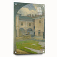 Renaissance Courtyard Art Print by Lajos Csordák – Serene Masterpiece