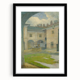 Renaissance Courtyard Art Print by Lajos Csordák – Serene Masterpiece
