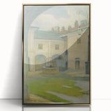 Renaissance Courtyard Art Print by Lajos Csordák – Serene Masterpiece