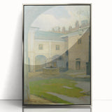 Renaissance Courtyard Art Print by Lajos Csordák – Serene Masterpiece