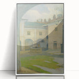 Renaissance Courtyard Art Print by Lajos Csordák – Serene Masterpiece