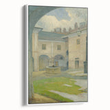 Renaissance Courtyard Art Print by Lajos Csordák – Serene Masterpiece