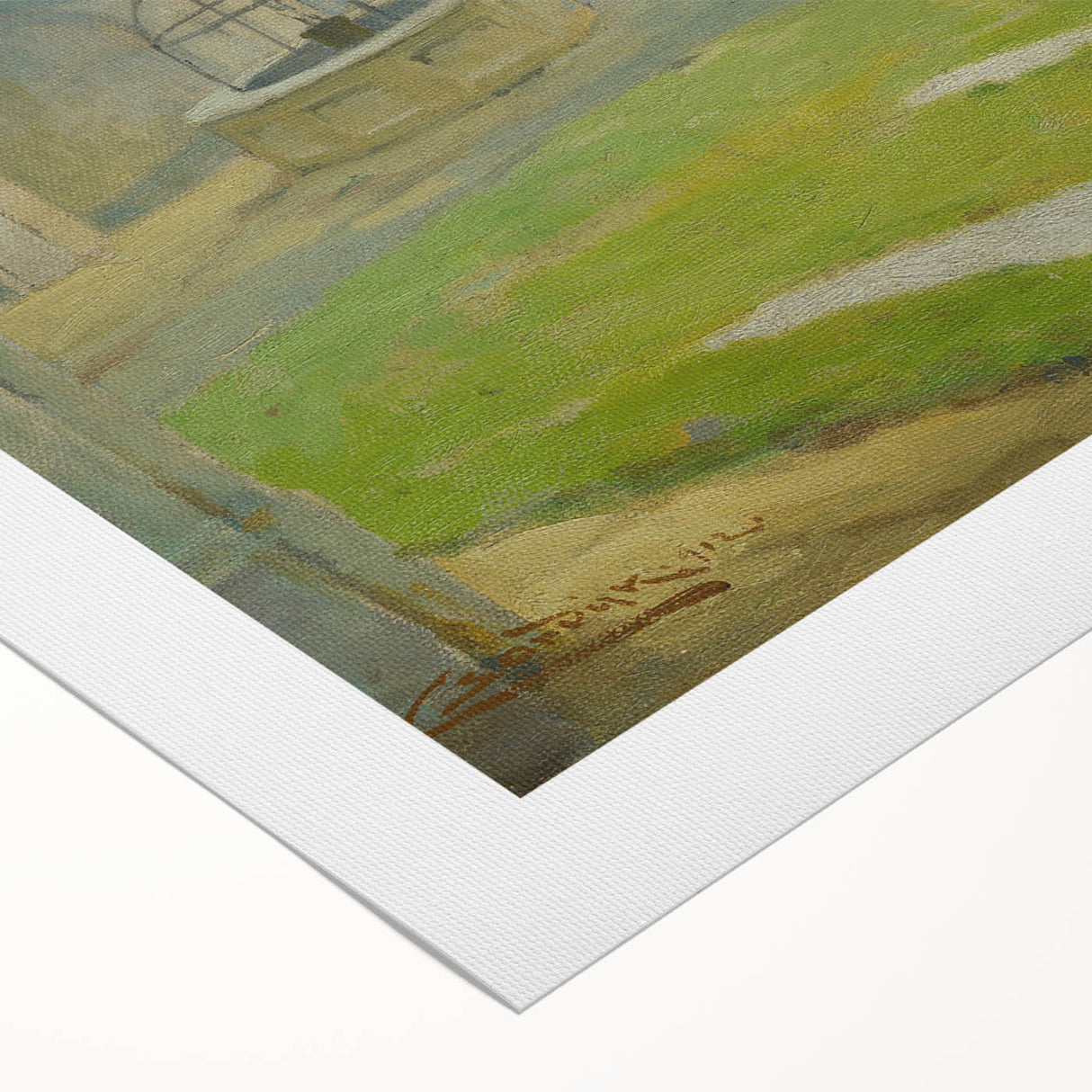 Renaissance Courtyard Art Print by Lajos Csordák – Serene Masterpiece