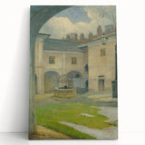 Renaissance Courtyard Art Print by Lajos Csordák – Serene Masterpiece