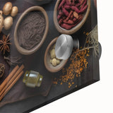 Exotic Spice Collection - Rustic Culinary Wall Art for Kitchen