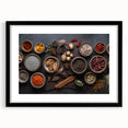 Exotic Spice Collection - Rustic Culinary Wall Art for Kitchen