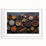 Exotic Spice Collection - Rustic Culinary Wall Art for Kitchen