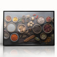 Exotic Spice Collection - Rustic Culinary Wall Art for Kitchen