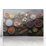 Exotic Spice Collection - Rustic Culinary Wall Art for Kitchen