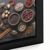 Exotic Spice Collection - Rustic Culinary Wall Art for Kitchen