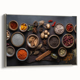 Exotic Spice Collection - Rustic Culinary Wall Art for Kitchen