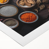 Exotic Spice Collection - Rustic Culinary Wall Art for Kitchen