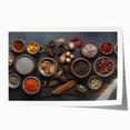 Exotic Spice Collection - Rustic Culinary Wall Art for Kitchen