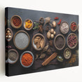 Exotic Spice Collection - Rustic Culinary Wall Art for Kitchen