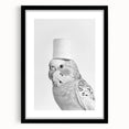 Bathroom Wall Art - Bird with Toilet Paper Hat