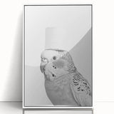 Bathroom Wall Art - Bird with Toilet Paper Hat
