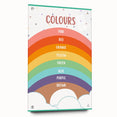 Colors Kids Educational Wall Art – Rainbow Learning Poster