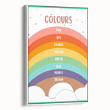 Colors Kids Educational Wall Art – Rainbow Learning Poster