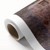 Art Deco poster featuring a serene Ethiopian landscape on rolled canvas, ideal for nursery wall art.