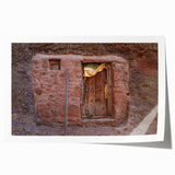 Ethiopian landscape with vibrant greenery on a large rolled canvas, suitable for dining room or bathroom wall art.