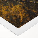 Art deco poster featuring a stylized African landscape in muted earth tones on rolled canvas, suitable for dining room decor.