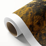 Art Deco poster of African scenery on rolled canvas, featuring muted earth tones, ideal for nursery wall art.