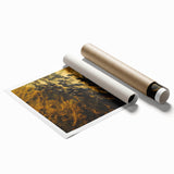 Extra large rolled print of a serene Kenyan landscape with vibrant green and earth tones.