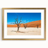 Textured art of an abstract Namibian landscape in earth tones on a framed canvas, suited for bedroom decor.
