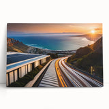 Black and white large canvas art depicting an African landscape, ideal for kitchen wall art.