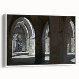 Vintage poster art of a Tanzania scenery on extra large framed canvas, featuring colorful art with black accents.