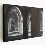 Large art depicting an African Savannah scene in warm earth tones on stretched canvas, suitable for kitchen wall art.