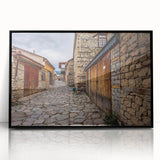 Large abstract wall art featuring a mid-century modernist style in black and white tones, acrylic print.