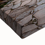 Large art of a black and white landscape painting on stretched canvas, depicting a serene Azerbaijani scenery.