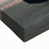 Large art featuring a black and white landscape painting of a serene Bangladesh scenery on stretched canvas.