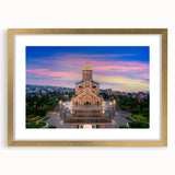 Extra large abstract art print with textured design in muted gold, framed with mat, ideal for living room decor.