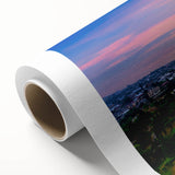 Art Deco style poster featuring vibrant colors and geometric patterns on rolled canvas, ideal for nursery wall art.