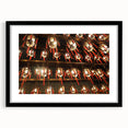 Abstract art print of Hong Kong skyline with vibrant colors on a textured, extra large canvas, ideal for living room decor.