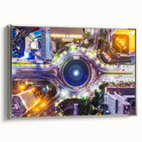 Framed canvas featuring a landscape art painting of an Indonesian scenery in colorful art tones, ideal for living room decor.