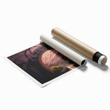 Japanese cherry blossoms in muted pink and white tones on a large rolled canvas, ideal for classy bathroom wall art.