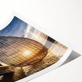 Extra large rolled print of line art flowers in monochrome, ideal for large living room wall art.