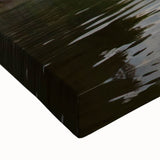 Black and white landscape art painting of a serene Laotian scene on stretched canvas, ideal for bedroom wall decor.