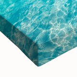 Black and white landscape art painting of Maldives on stretched canvas, suited for bedroom wall decor.