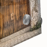 Large abstract wall art depicting a Philippine landscape in muted earth tones on acrylic glass.