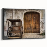 Black and white landscape art painting of a Philippine scenery on framed canvas, suitable for bedroom wall decor.